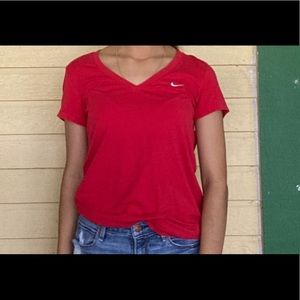 Nike red top